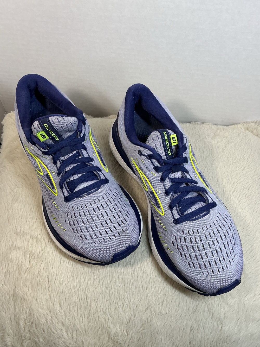 Brooks Glycerin 19 Women’s Running Shoes Size 9 Medium B Blue Gray Purple - Picture 4 of 16